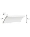 Harbor White 96"Large Cove Crown Molding