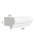 Dakota White 96" Light Rail Molding