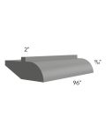 Stratton Dark Grey Shaker 84" Light Rail Molding 
