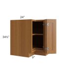 Artisan Walnut Shaker 33" Lazy Susan Base Cabinet