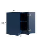Portland Navy Blue 33" Lazy Susan Base Cabinet