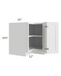 24x42 Corner Wall Cabinet (No Door) To Be Used With A Glass Door