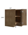 Midtown Mocha Shaker 33" Lazy Susan Base Cabinet