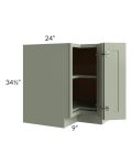 Midtown Pistachio Green Shaker 33" Lazy Susan Base Cabinet