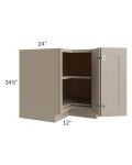 Tuscan Oyster 36" Lazy Susan Base Cabinet