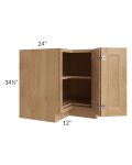 Tuscan Timber 36" Lazy Susan Base Cabinet