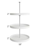 Vienna Cloud Plastic Lazy Susan Insert for a 24x36 of 24x42 Diagonal Corner Wall Cabinet 