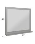 Stratton Dark Grey Shaker 36x30 Mirror