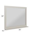 Stratton Light Grey Shaker 36x30 Mirror