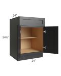 Onyx Black Shaker 24" Base Cabinet 