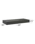 Onyx Black Shaker 24" Floating Shelf