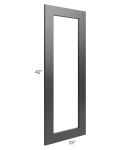 Onyx Black Shaker 15x42 Glass Door