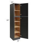 Onyx Black Shaker 18x84 Utility Cabinet