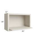 Asheville Cloud Shaker 30x18 Microwave Wall Cabinet