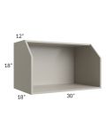 Stratton Light Grey Shaker 30x18 Microwave Wall Cabinet