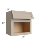 Tuscan Oyster 30x30x21 Microwave Wall Cabinet