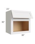 Midtown Cloud Shaker 30x30x21 Microwave Wall Cabinet