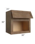 Midtown Mocha Shaker 30x30x21 Microwave Wall Cabinet