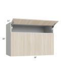 Milan Natural 30x30x21 Microwave Wall Cabinet