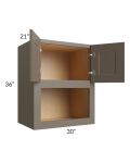 Tuscan Stone 30x36x21 Microwave Wall Cabinet