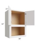 Vienna Cloud 30x42x21 Microwave Wall Cabinet