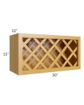 Glazed Praline 30x15 Lattice Wine Rack