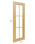 Glazed Praline 15x42 Mullion Glass Door