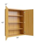 Glazed Praline 30x42 Wall Cabinet