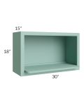 Midtown Sage Green Shaker 30x18 Microwave Wall Cabinet