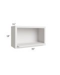 Vienna Cloud 30x18 Microwave Wall Cabinet