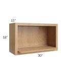 Vienna Timber 30x18 Microwave Wall Cabinet
