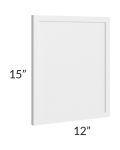 Township White 15" Wall Decorative End Panel
