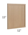 Township Rift Oak 15" Wall Decorative End Panel