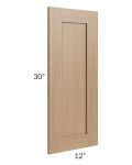 Asheville Rift Oak Shaker 30" Wall Decorative End Panel