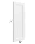 Bayville White 36" Wall Decorative End Panel