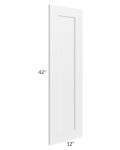 Asheville White Shaker 42" Wall Decorative End Panel