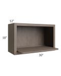 Providence Natural Grey 30x18 Microwave Cabinet