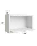 Providence White 30x18 Microwave Cabinet