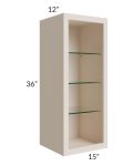 15x36 Wall Cabinet (No Door) To Be Used With A Glass Door