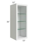 15x36 Wall Cabinet (No Door) To Be Used With A Glass Door
