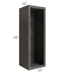 15x42 Wall Cabinet (No Door) To Be Used With A Glass Door