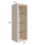 15x42 Wall Cabinet (No Door) To Be Used With A Glass Door