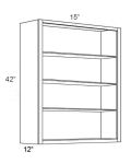 15x42 Wall Cabinet (No Door) To Be Used With A Glass Door