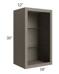 Tuscan Stone 18x30 Wall Cabinet (No Door) To Be Used With A Glass Door