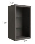 18x30 Wall Cabinet (No Door) To Be Used With A Glass Door