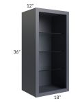 Vienna Indigo 18x36 Wall Cabinet (No Door) To Be Used With A Glass Door