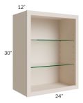 24x30 Wall Cabinet (No Doors) To Be Used With Glass Doors