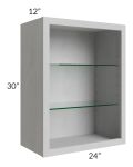 24x30 Wall Cabinet (No Doors) To Be Used With Glass Doors