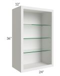 Tuscan Cloud 24x36 Wall Cabinet (No Doors) To Be Used With Glass Doors
