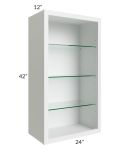 24x42 Wall Cabinet (No Doors) To Be Used With Glass Doors
